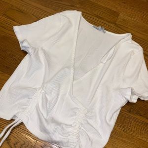 White Crop Top
